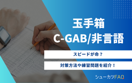 【非言語編】玉手箱/C-GAB非言語の対策方法について解説！